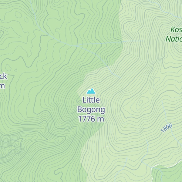 Map of Little Bogong