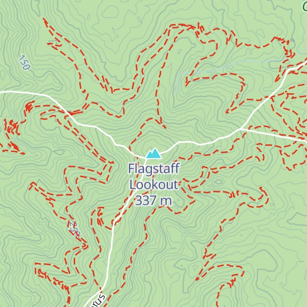 Map of Flagstaff Lookout