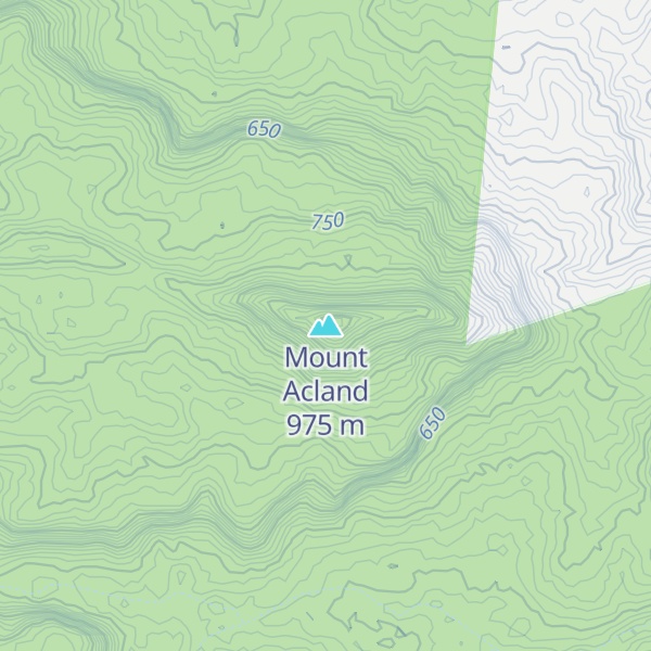 Map of Mount Acland