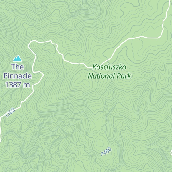 Map of Pinnacle Mountain