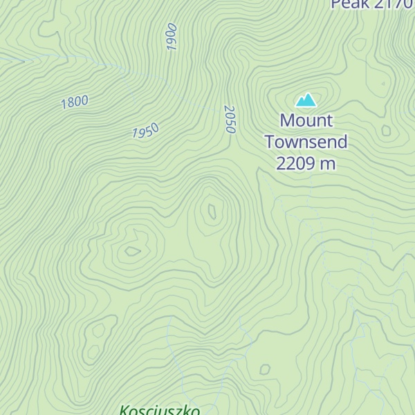 Map of Abbott Peak