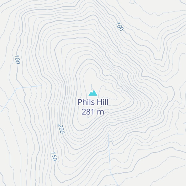 Map of Phils Hill