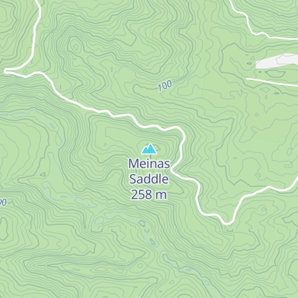 Map of Meinas Saddle