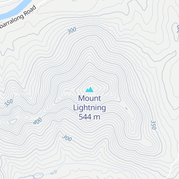 Map of Mount Lightning
