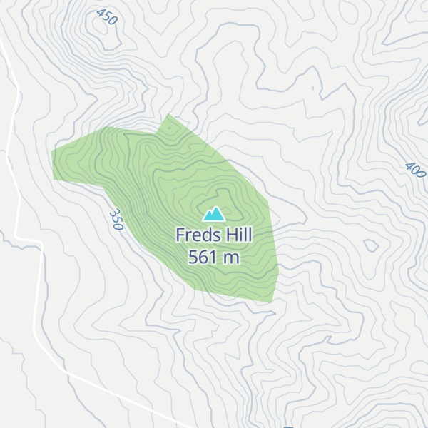 Map of Freds Hill