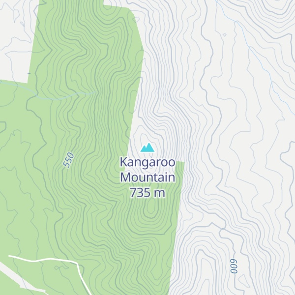 Map of Kangaroo Mountain