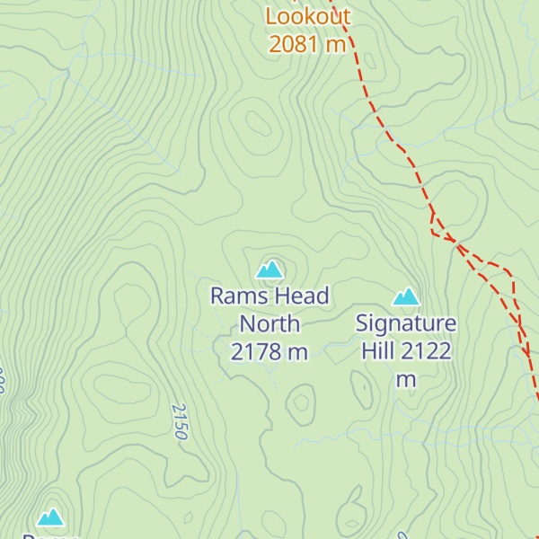 Map of Rams Head North