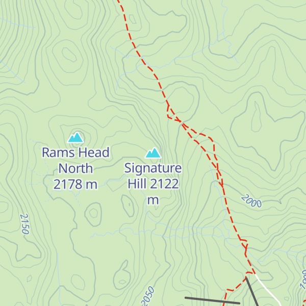 Map of Signature Hill