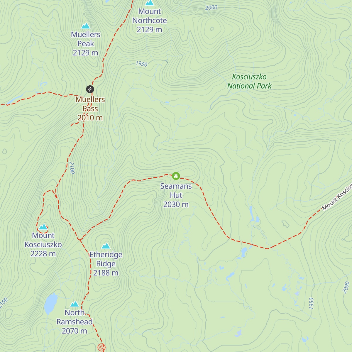 Seamans Hut map