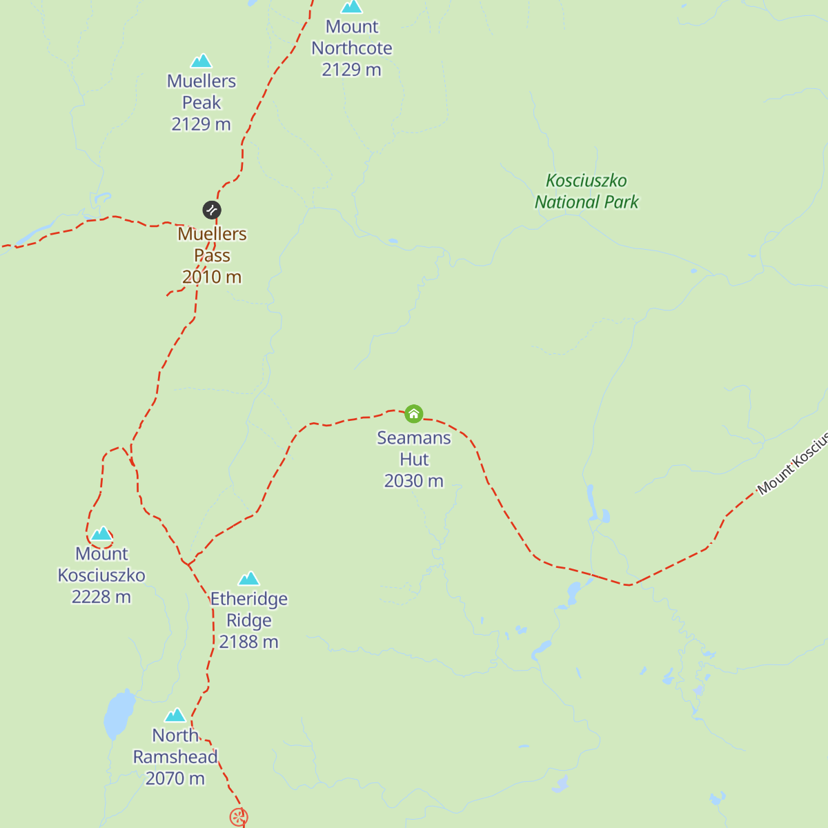 Seamans Hut map