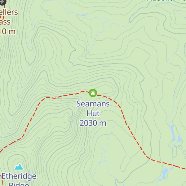 Map of Seamans Hut