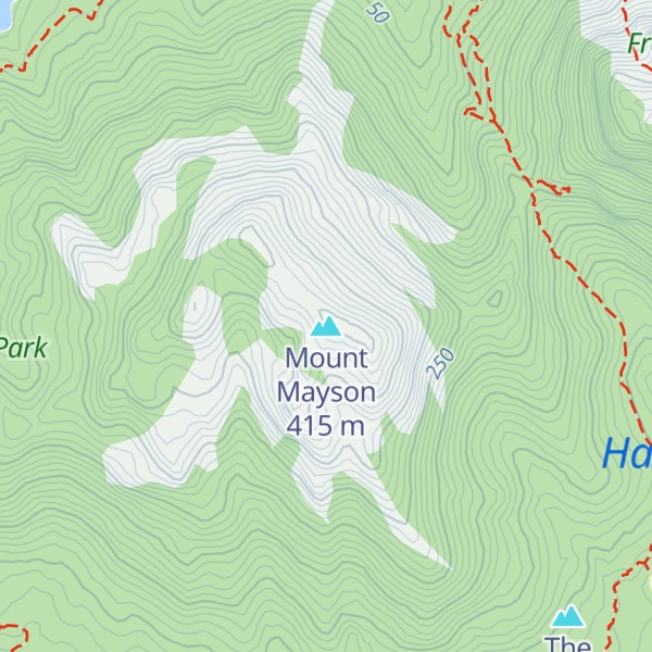 Map of Mount Mayson