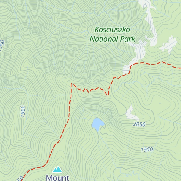 Map of Carruthers Peak