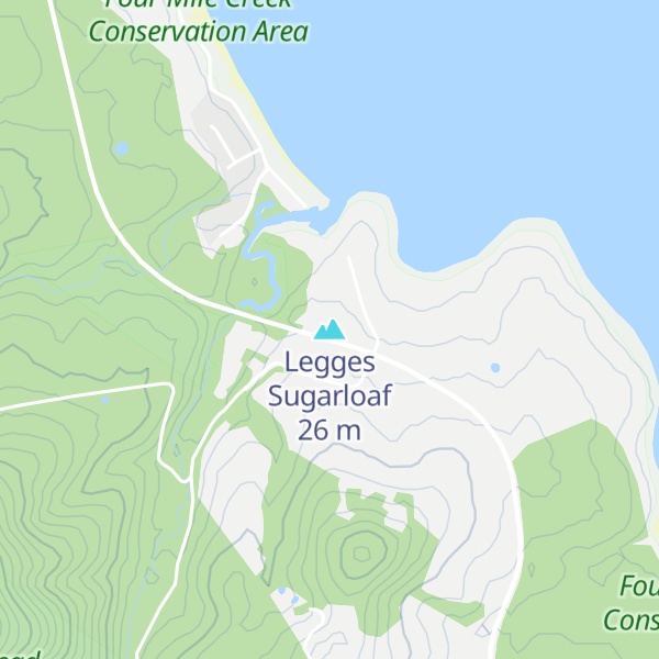 Map of Legges Sugarloaf