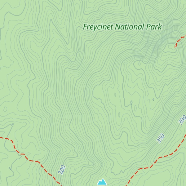 Map of East Freycinet Saddle