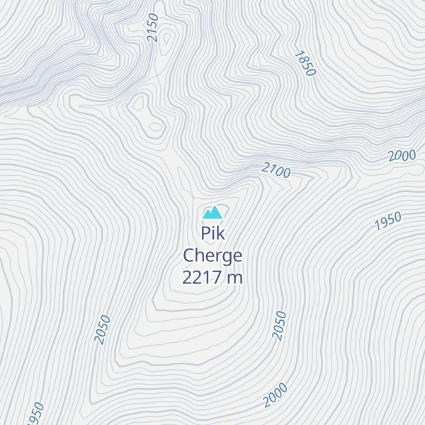 Map of Pik Cherge