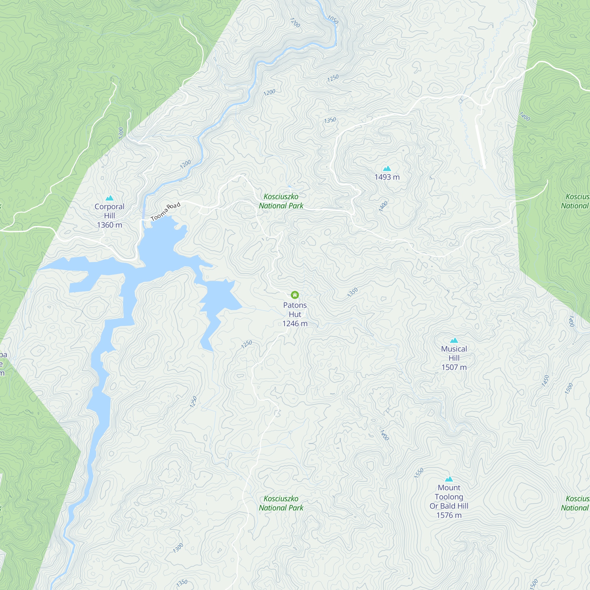 Patons Hut map