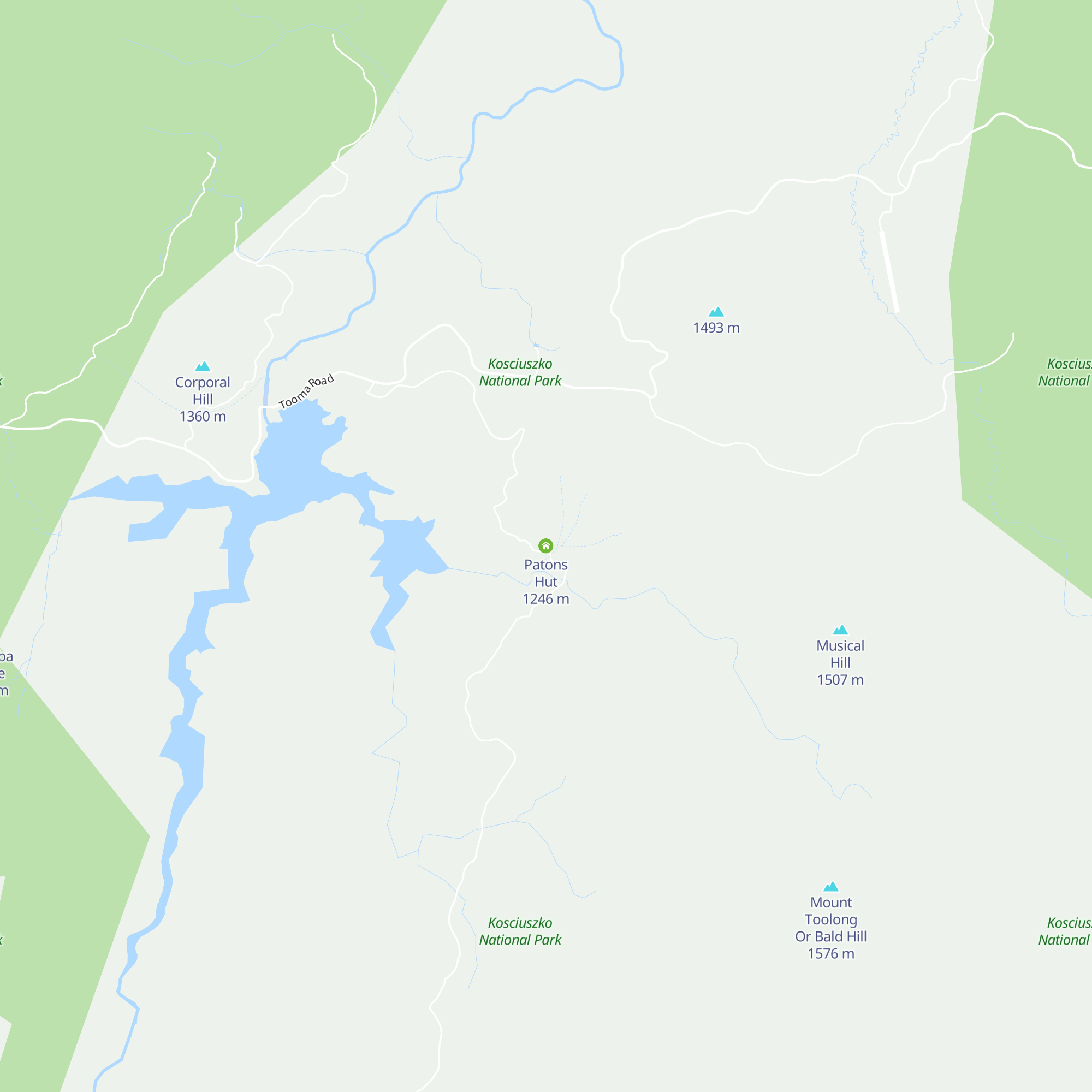 Patons Hut map