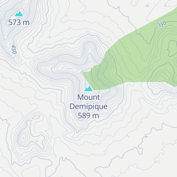 Map of Mount Demipique