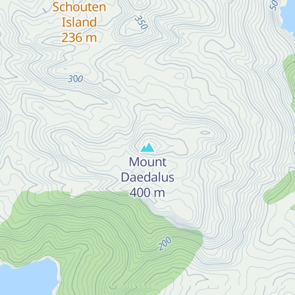 Map of Mount Daedalus