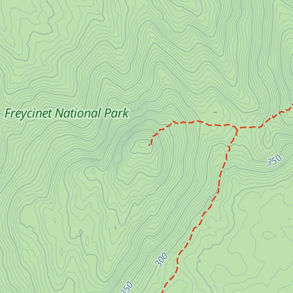 Map of Mount Freycinet
