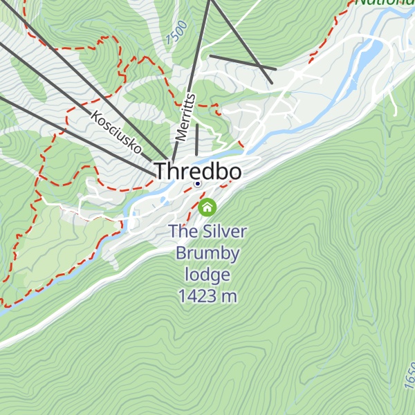 Map of The Silver Brumby lodge