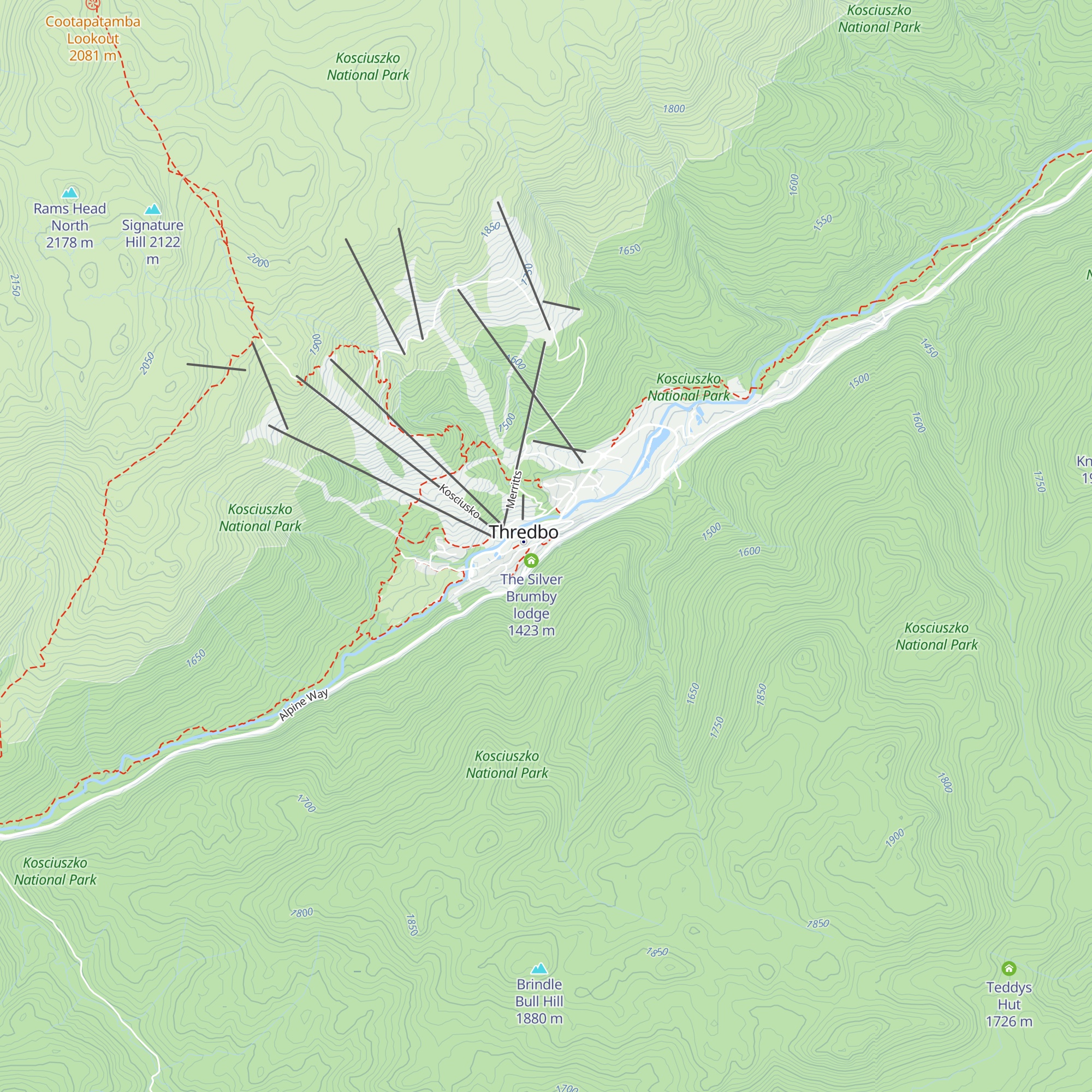 Winterhaus Lodge map