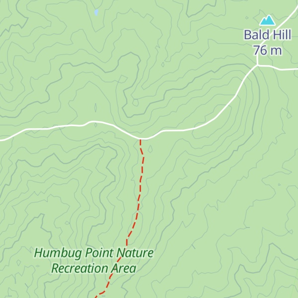 Map of Humbug Hill