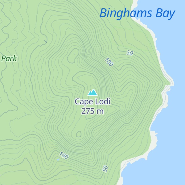 Map of Cape Lodi