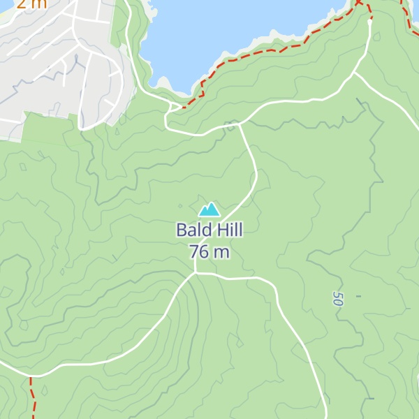 Map of Bald Hill