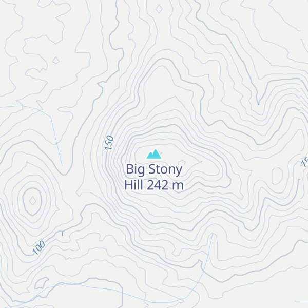 Map of Big Stony Hill