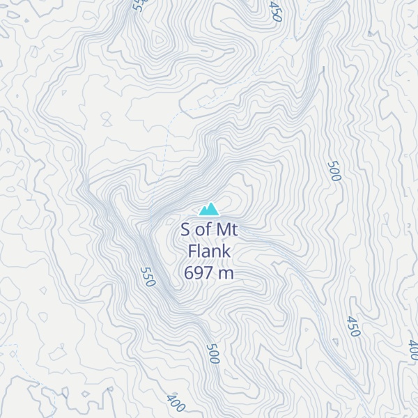 Map of S of Mt Flank