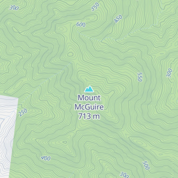 Map of Mount McGuire
