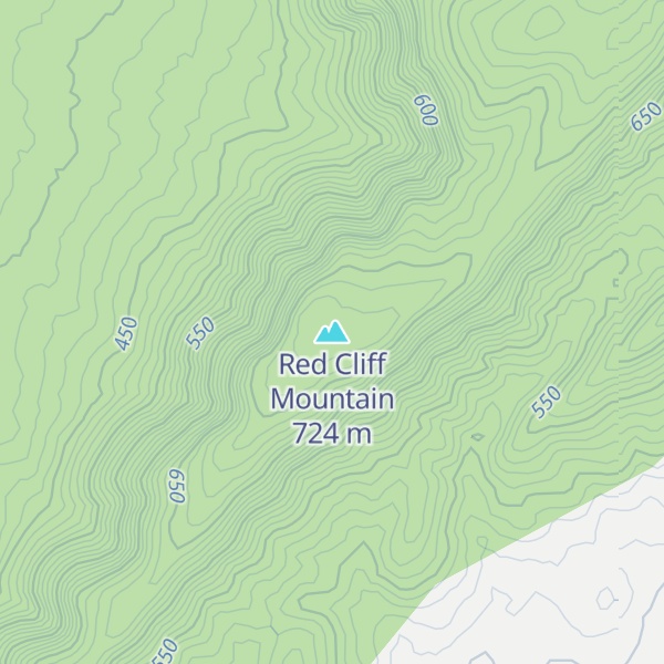 Map of Red Cliff Mountain