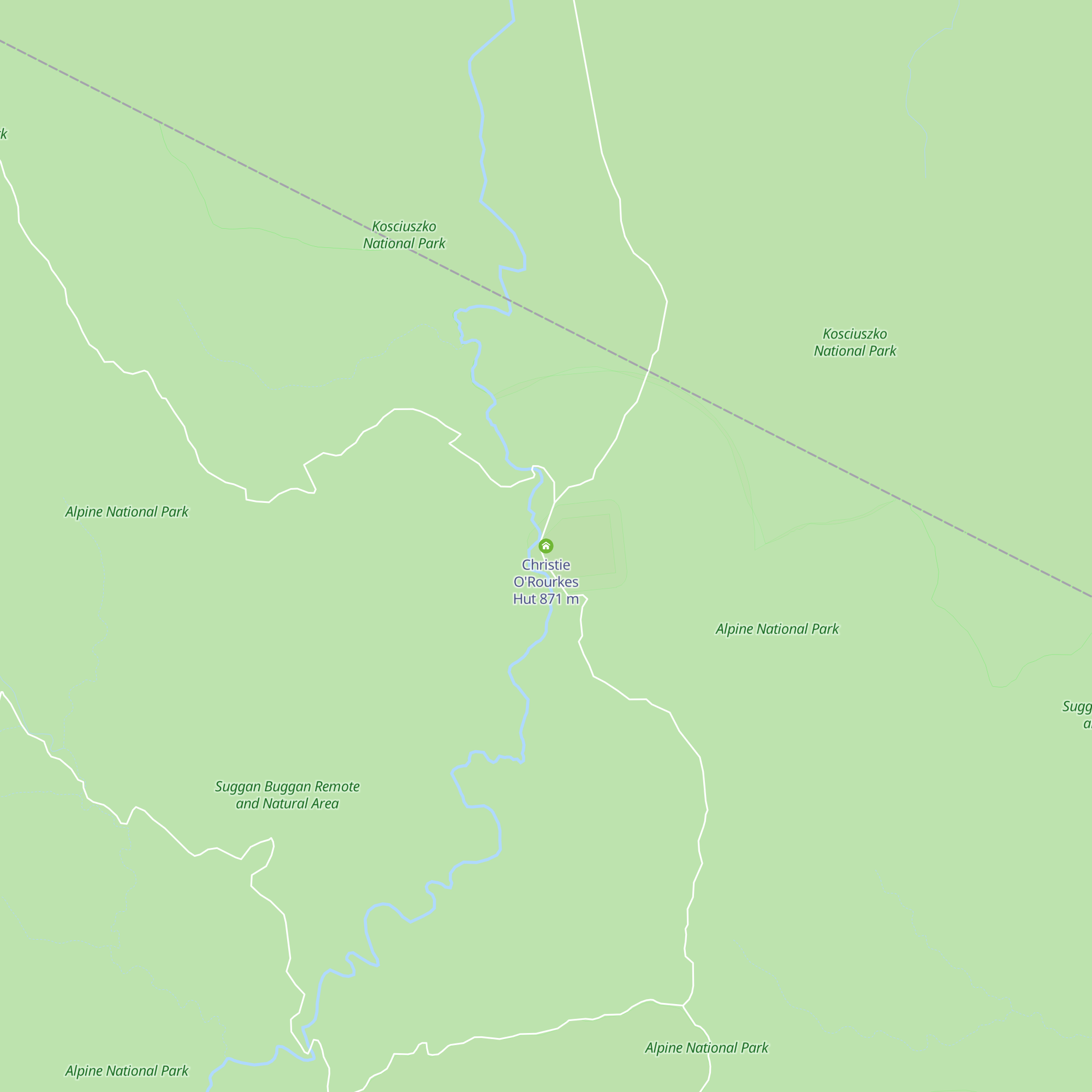 Christie O'Rourkes Hut map