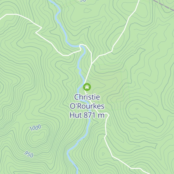 Map of Christie O'Rourkes Hut