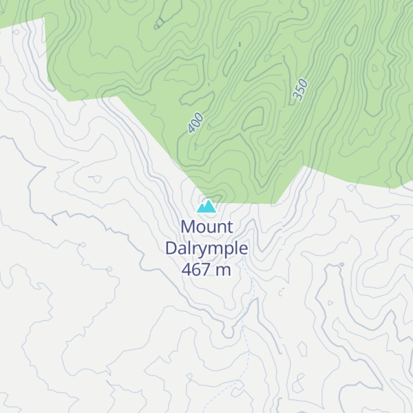 Map of Mount Dalrymple