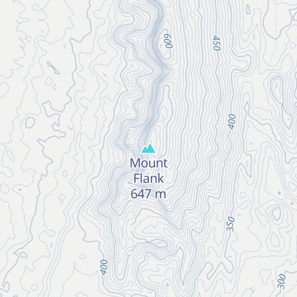Map of Mount Flank
