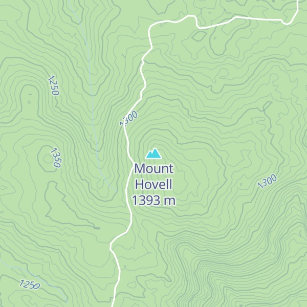 Map of Mount Hovell