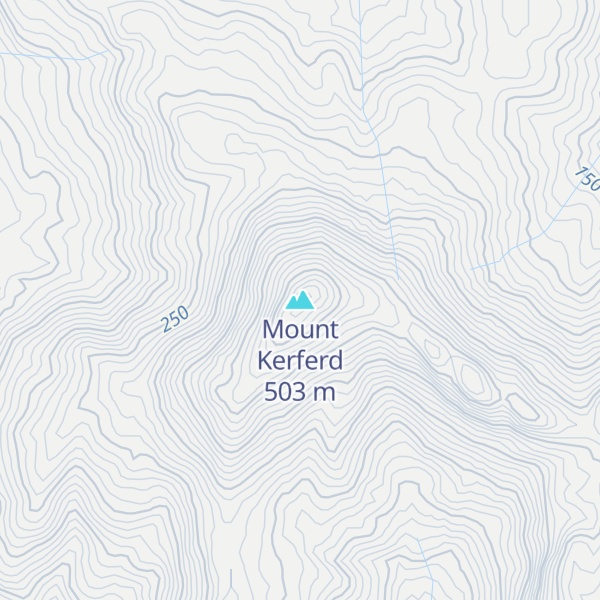 Map of Mount Kerferd