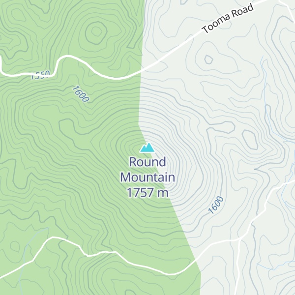 Map of Round Mountain