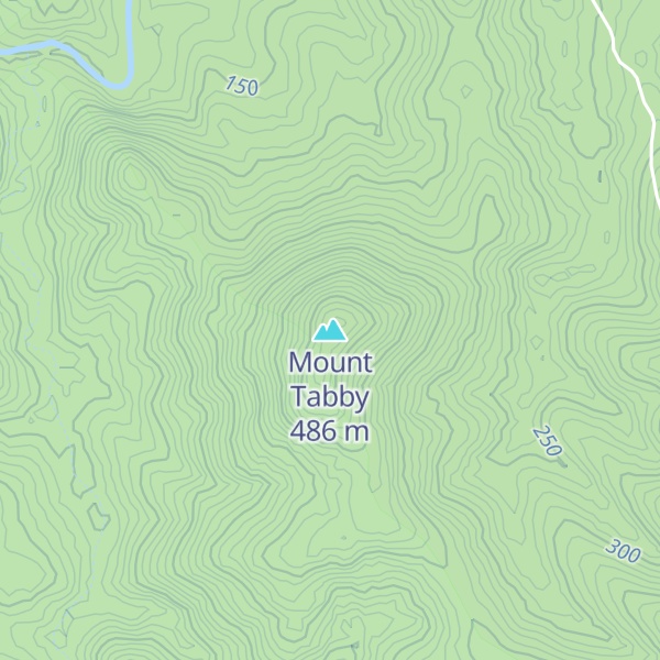 Map of Mount Tabby