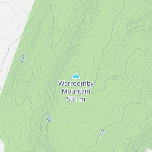 Map of Warroomby Mountain
