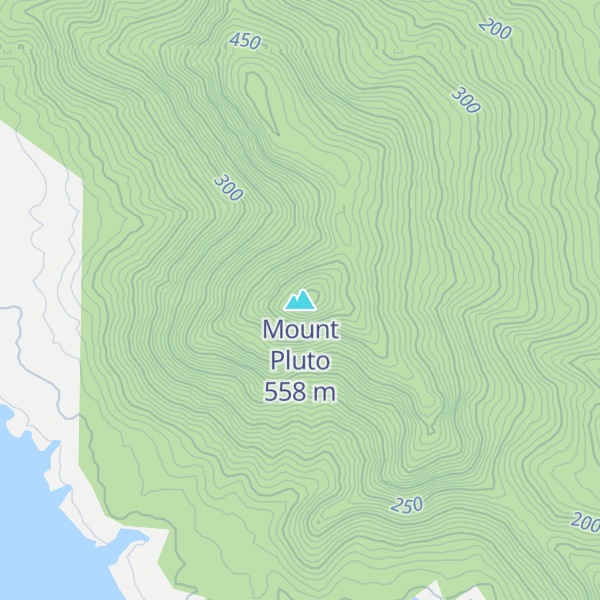 Map of Mount Pluto