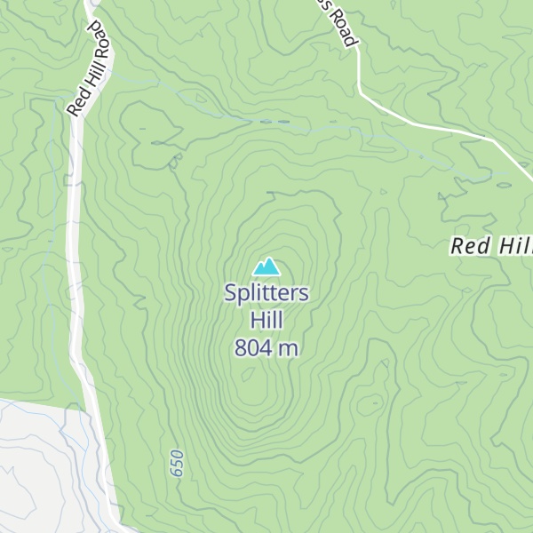 Map of Splitters Hill