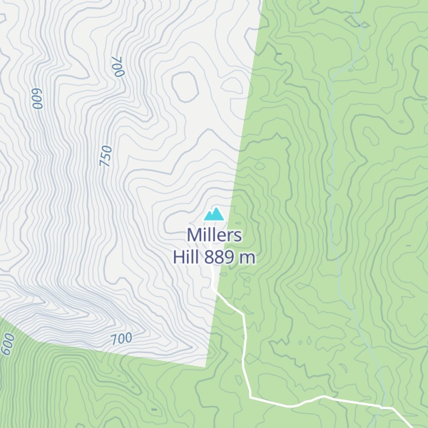 Map of Millers Hill