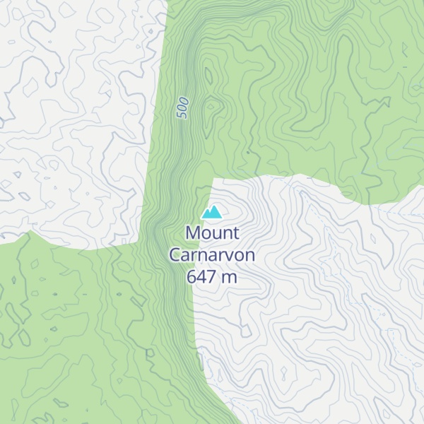 Map of Mount Carnarvon