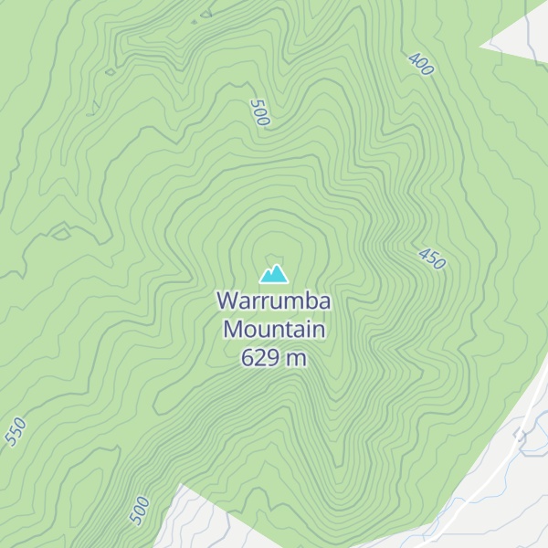 Map of Warrumba Mountain