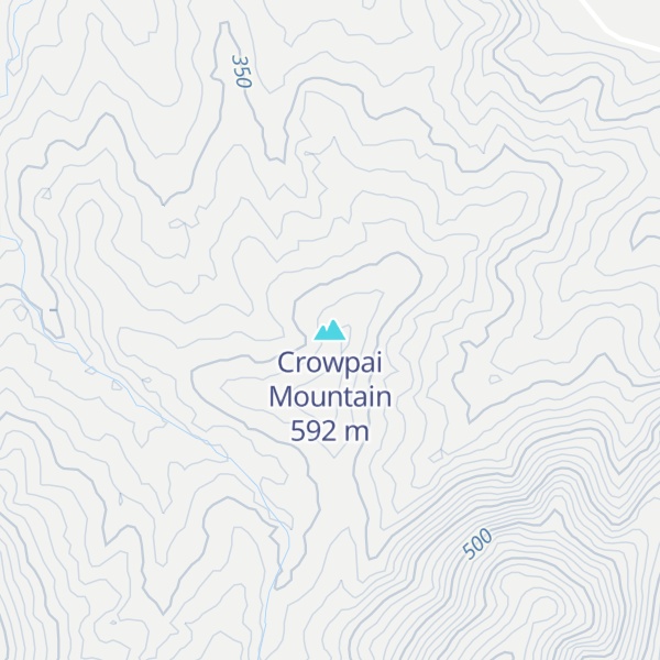 Map of Crowpai Mountain