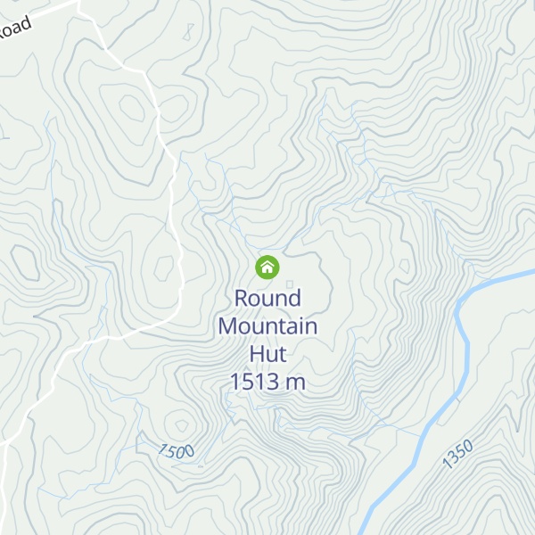 Map of Round Mountain Hut